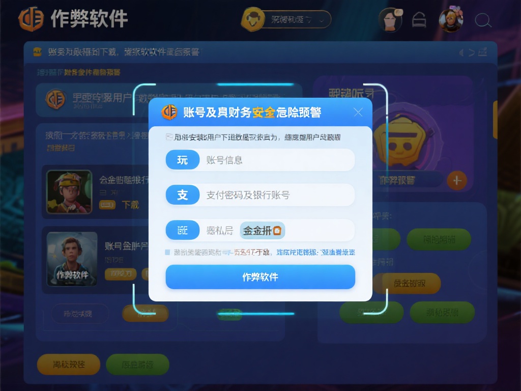 账号与财务安全面临威胁
玩家的账号信息、支付密码