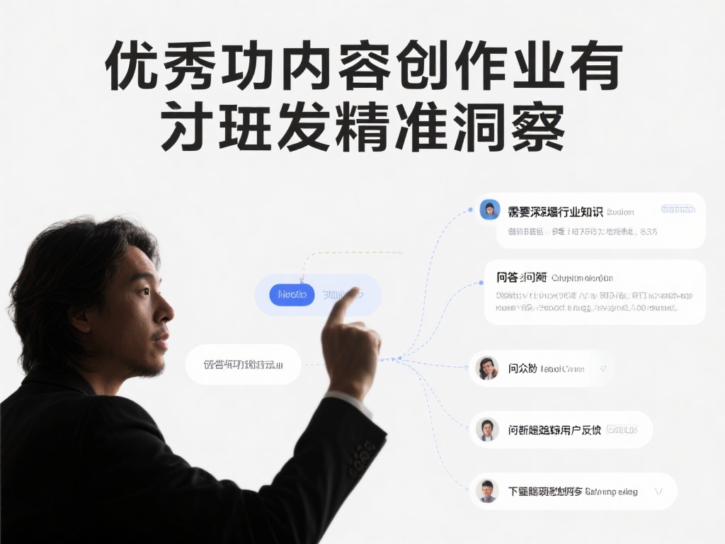 优秀的创作往往始于精准洞察。一位成功的内容创作者，